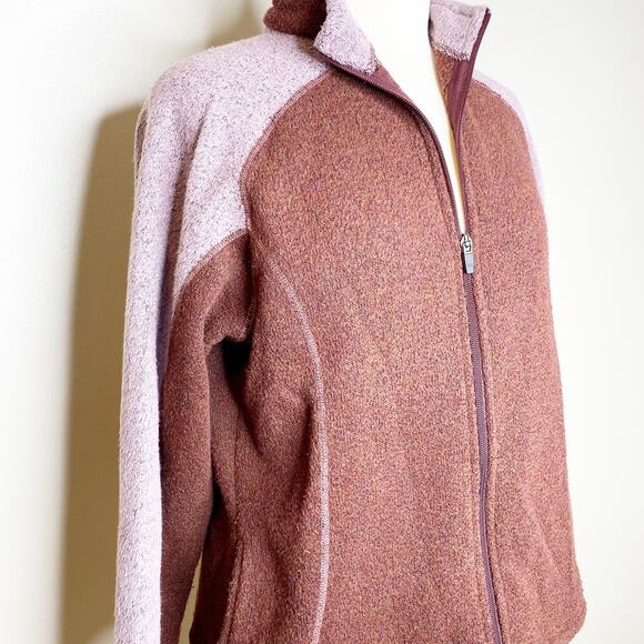 Kuhl Alfpaca Pink Color Block Zip Up Hiking Sweatshirt Small - Picture 3 of 8
